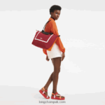 Le Pliage Collection Tote bag L Women Longchamp 8RTH807 Orange/Burgundy