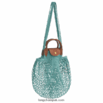 Le Pliage filet Mesh bag L Women Longchamp 8RTH8020 Lagoon - Image 3