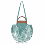 Le Pliage filet Mesh bag L Women Longchamp 8RTH8020 Lagoon - Image 4