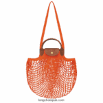 Le Pliage filet Mesh bag L Women Longchamp 8RTH803 Orange