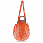 Le Pliage filet Mesh bag L Women Longchamp 8RTH803 Orange - Image 3