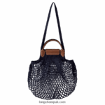 Le Pliage filet Mesh bag L Women Longchamp 8RTH805 Navy - Image 4
