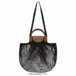 Le Pliage filet Mesh bag L Women Longchamp 8RTH8065 Black