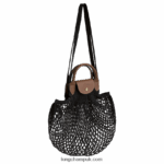 Le Pliage filet Mesh bag L Women Longchamp 8RTH8065 Black - Image 3