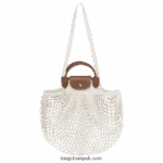 Le Pliage filet Mesh bag L Women Longchamp 8RTH8066 Ecru