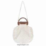 Le Pliage filet Mesh bag L Women Longchamp 8RTH8066 Ecru - Image 4