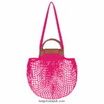 Le Pliage filet Mesh bag L Women Longchamp 8RTH8067 Candy - Image 4