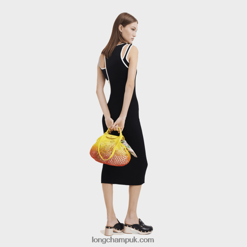Le Pliage Filet Mesh bag L Women Longchamp 8RTH808 Yellow/Orange - Image 2