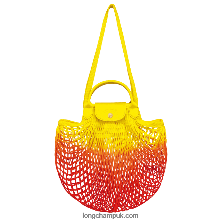 Le Pliage Filet Mesh bag L Women Longchamp 8RTH808 Yellow/Orange - Image 1