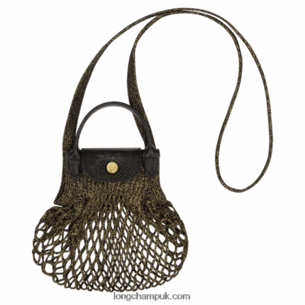 Le Pliage Filet Mesh bag XS Women Longchamp 8RTH80341 Black/Golden