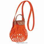 Le Pliage Filet Mesh bag XS Women Longchamp 8RTH806 Orange - Image 3