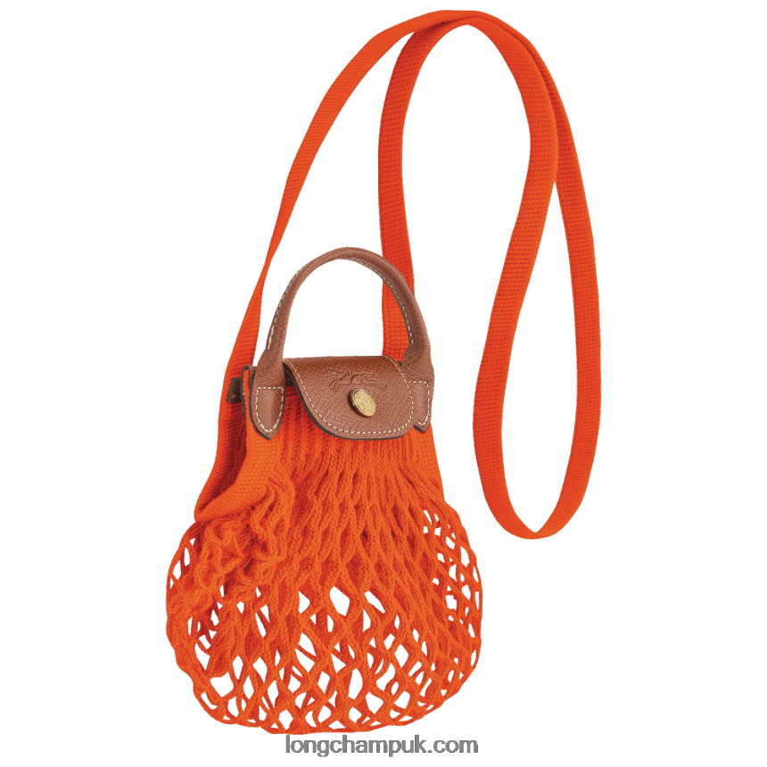 Le Pliage Filet Mesh bag XS Women Longchamp 8RTH806 Orange - Image 3