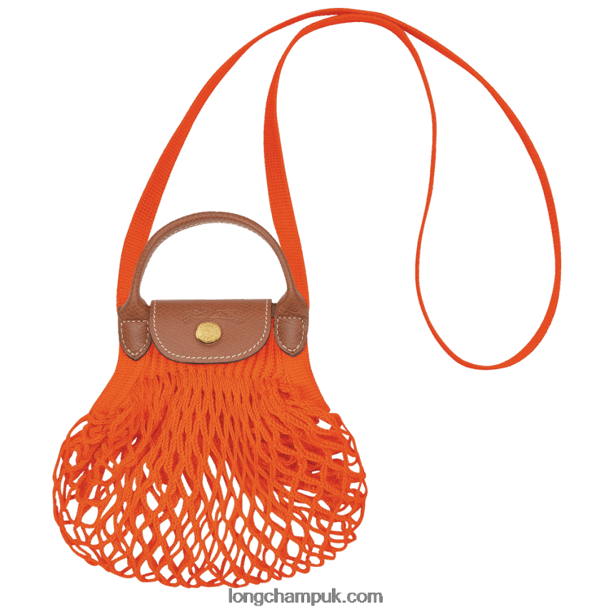 Le Pliage Filet Mesh bag XS Women Longchamp 8RTH806 Orange - Image 1