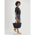Le Pliage Green Handbag M Women Longchamp 8RTH80192 Black - Image 2