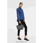 Le Pliage Green Handbag S Women Longchamp 8RTH80189 Graphite - Image 2
