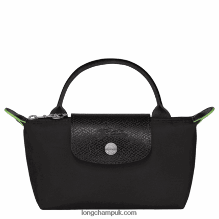Le Pliage Green Pouch with handle Women Longchamp 8RTH80669 Black