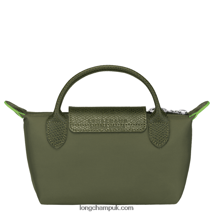 Le Pliage Green Pouch with handle Women Longchamp 8RTH80670 Forest - Image 4