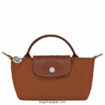 Le Pliage Green Pouch with handle Women Longchamp 8RTH80671 Cognac