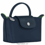 Le Pliage Green Pouch with handle Women Longchamp 8RTH80673 Navy - Image 3