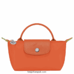 Le Pliage Green Pouch with handle Women Longchamp 8RTH80674 Carot