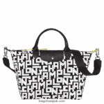 Le Pliage LGP Handbag L Women Longchamp 8RTH8091 Black/White