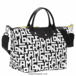 Le Pliage LGP Handbag L Women Longchamp 8RTH8091 Black/White - Image 3