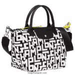 Le Pliage LGP Handbag S Women Longchamp 8RTH8090 Black/White - Image 3