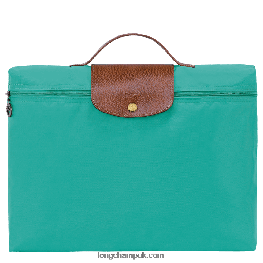 le_pliage_original_briefcase_s_men_longchamp_8rth80489_turquoise.png Le Pliage Original Briefcase S Men Longchamp 8RTH80489 Turquoise - Image 1