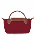 Le Pliage Original Pouch with handle Women Longchamp 8RTH80664 Red - Image 4