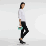 Le Pliage Original Pouch with handle Women Longchamp 8RTH80666 Turquoise - Image 2