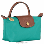 Le Pliage Original Pouch with handle Women Longchamp 8RTH80666 Turquoise - Image 3