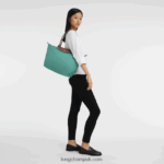 Le Pliage Original Tote bag L Women Longchamp 8RTH80418 Turquoise - Image 2