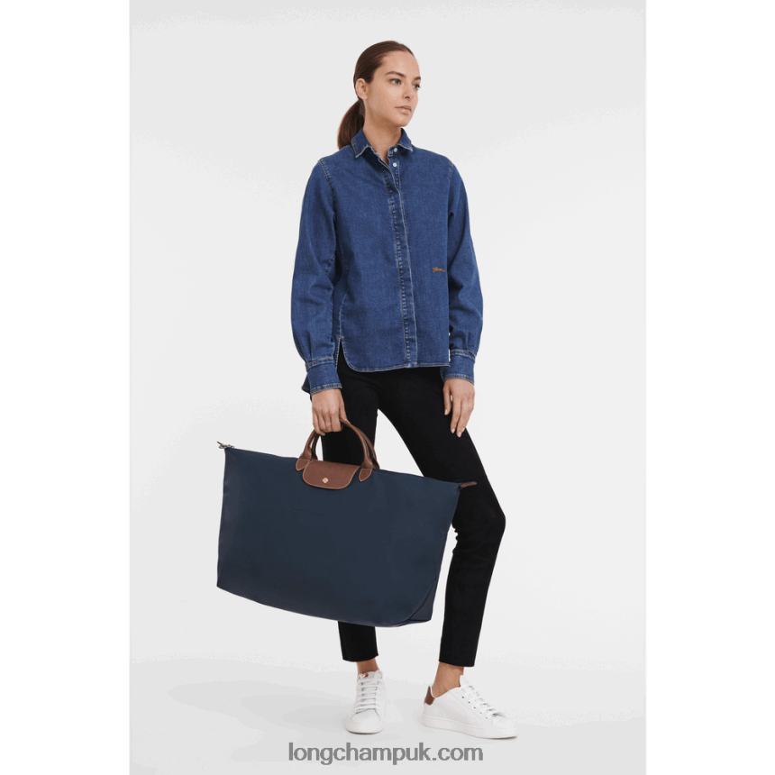 Le Pliage Original Travel bag M Men Longchamp 8RTH80815 Navy - Image 2