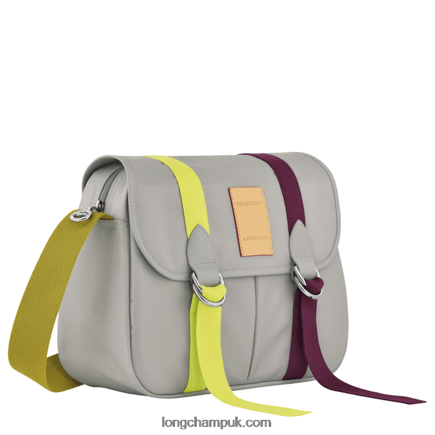 Le Pliage Re Play Crossbody bag L Women Longchamp 8RTH80206 Grey - Image 3