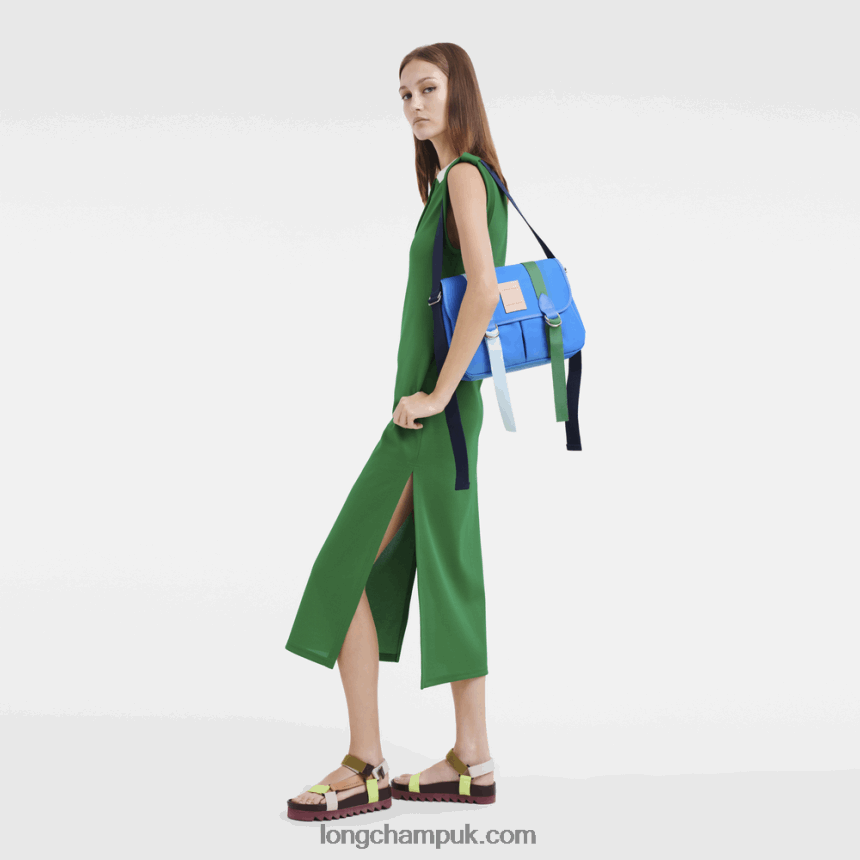 Le Pliage Re Play Crossbody bag L Women Longchamp 8RTH80207 Blue - Image 2
