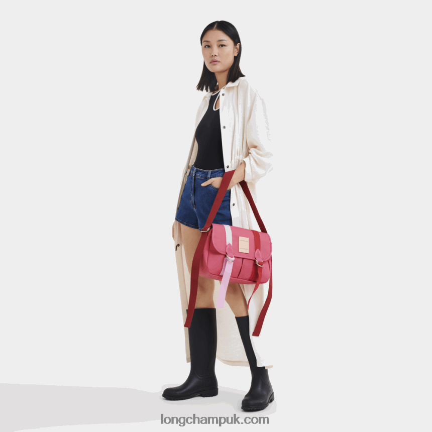 Le Pliage Re Play Crossbody bag L Women Longchamp 8RTH80208 Fuchsia - Image 2