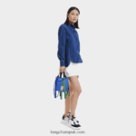 Le Pliage Re Play Handbag XS Women Longchamp 8RTH8044 Blue - Image 2