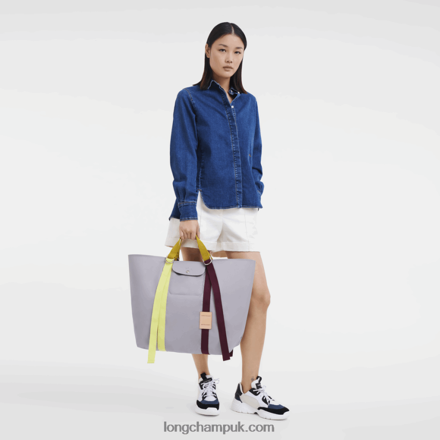 Le Pliage Re Play Tote bag XL Women Longchamp 8RTH8054 Grey - Image 2