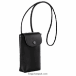 Le Pliage Xtra Phone case with leather lace Women Longchamp 8RTH80717 Black - Image 3