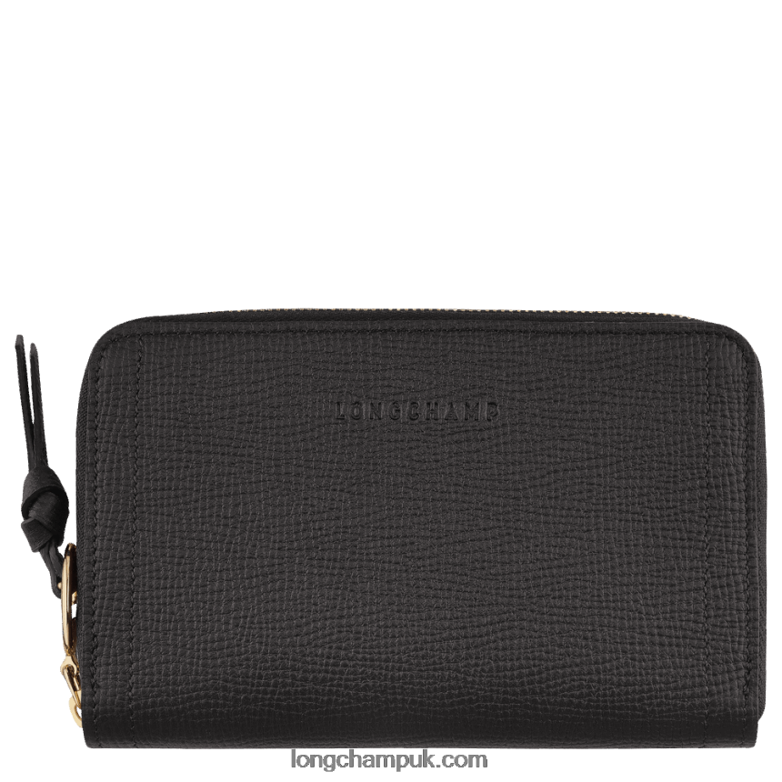 mailbox_wallet_women_longchamp_8rth80613_black.png Mailbox Wallet Women Longchamp 8RTH80613 Black - Image 1
