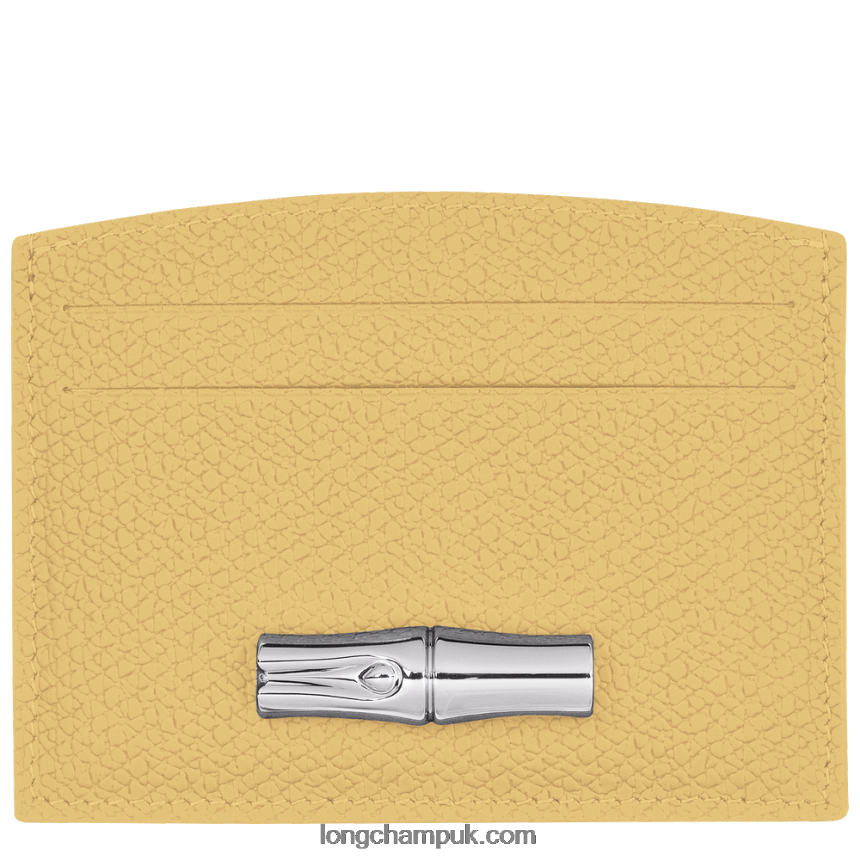 roseau_card_holder_women_longchamp_8rth80638_corn.png Roseau Card holder Women Longchamp 8RTH80638 Corn - Image 1