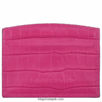 Roseau Card holder Women Longchamp 8RTH80642 Fuchsia - Image 2