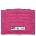 Roseau Card holder Women Longchamp 8RTH80642 Fuchsia