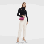 Roseau Clutch Women Longchamp 8RTH80258 Fuchsia - Image 2