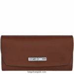 Roseau Continental wallet Women Longchamp 8RTH80565 Ebony
