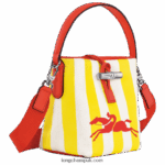 Roseau Essential Bucket bag XS Women Longchamp 8RTH80245 Yellow/White - Image 3