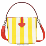 Roseau Essential Bucket bag XS Women Longchamp 8RTH80245 Yellow/White - Image 4