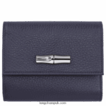 Roseau Essential Compact wallet Women Longchamp 8RTH80569 Navy