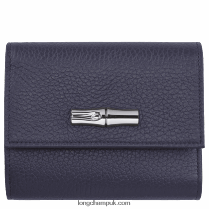 Roseau Essential Compact wallet Women Longchamp 8RTH80569 Navy