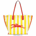 Roseau Essential Tote bag L Women Longchamp 8RTH80364 Yellow/White